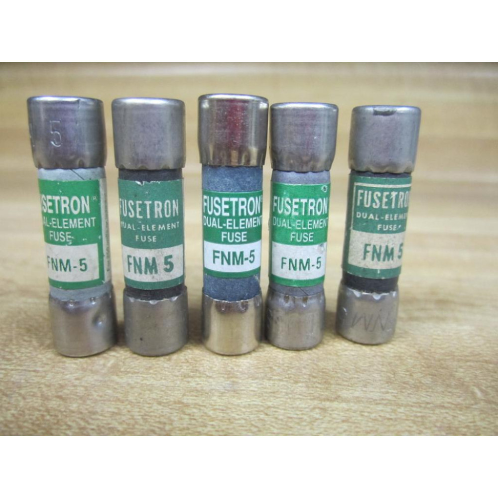 Buss FNM-5 Bussmann Fuse Cross Ref 4XC12 Tested (Pack of 5) - New No Box