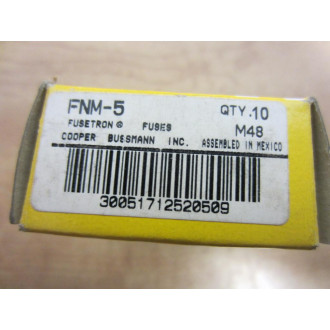 Buss FNM-5 Bussmann Fuse Cross Ref 4XC12 (Pack of 10)