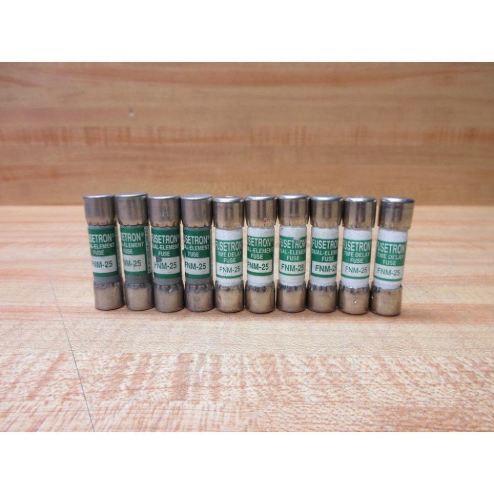 Buss FNM-25 Bussmann Fuse Cross Ref 1CT83 (Pack of 10) - New No Box