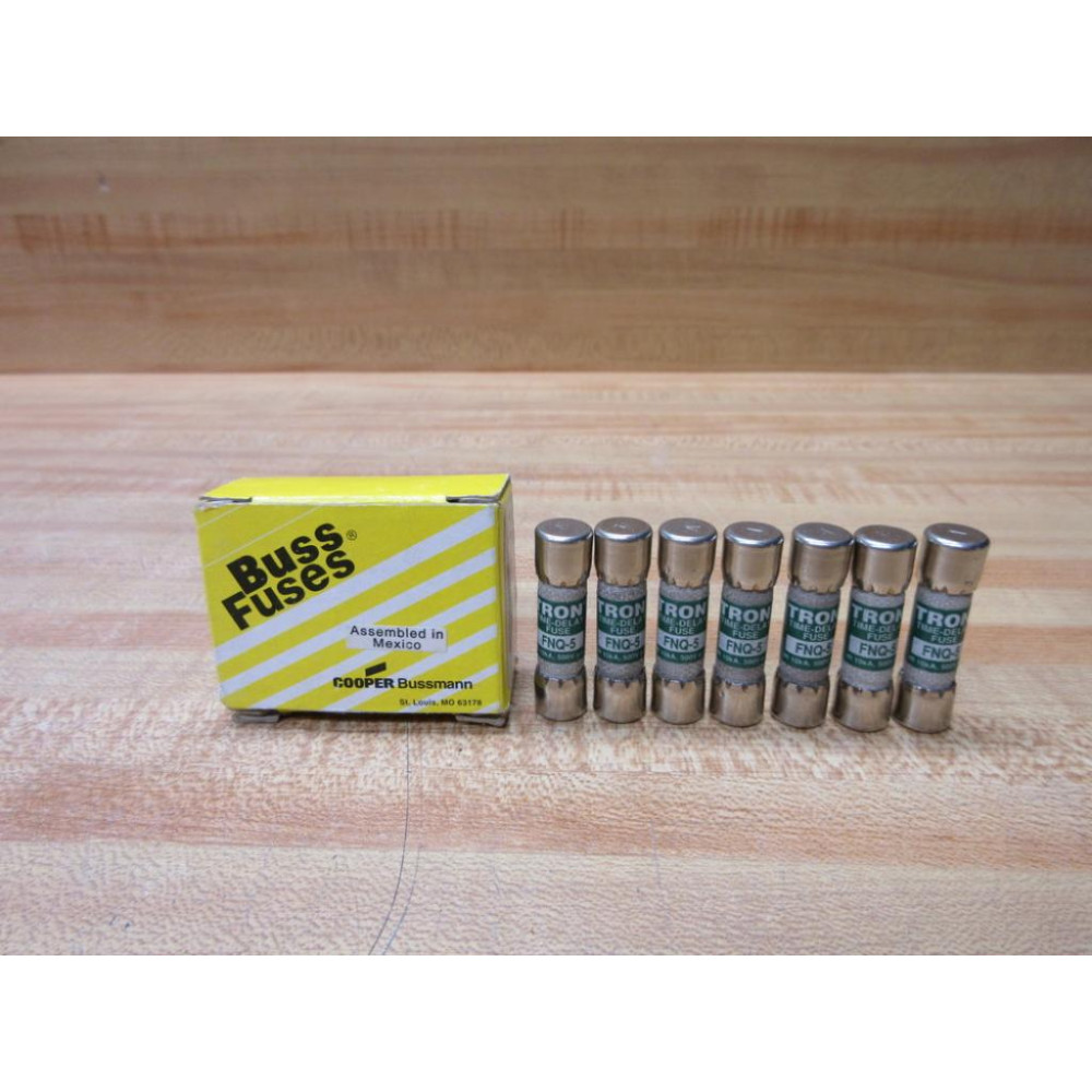 Buss FNQ-5 Bussmann Fuse Cross Ref 4XC55 (Pack of 7)
