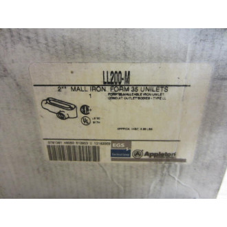Appleton LL200-M LL200M Malleable Iron Conduit Body