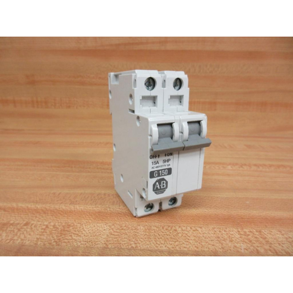 Allen Bradley 1492-CB2G150 Circuit Breaker 15A 1492CB2G150 Series C - Used
