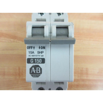 Allen Bradley 1492-CB2G150 Circuit Breaker 15A 1492CB2G150 Series C - Used