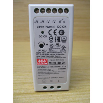 Mean Well MDR-40-24 Power Supply MDR4024 - New No Box