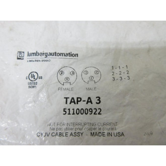 Lumberg Automation 511000922 Tee Connector TAP-A 3
