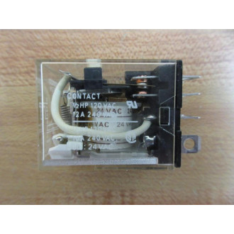 Omron LY212N-24V AC Relay LY212N-24VAC - New No Box
