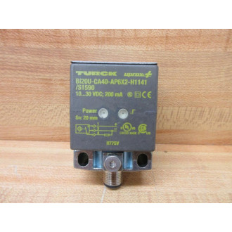 Turck BI20U-CA40-AP6X2-H1141S1590 Inductive Sensor BI20UCA40AP6X2H1141S1590 - New No Box