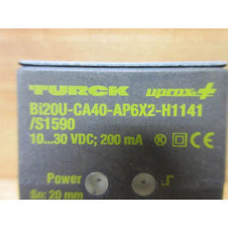 Turck BI20U-CA40-AP6X2-H1141S1590 Inductive Sensor BI20UCA40AP6X2H1141S1590 - New No Box