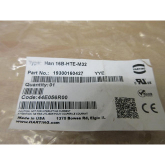 Harting 19 30 016 0427 Top Entry Hood 19300160427