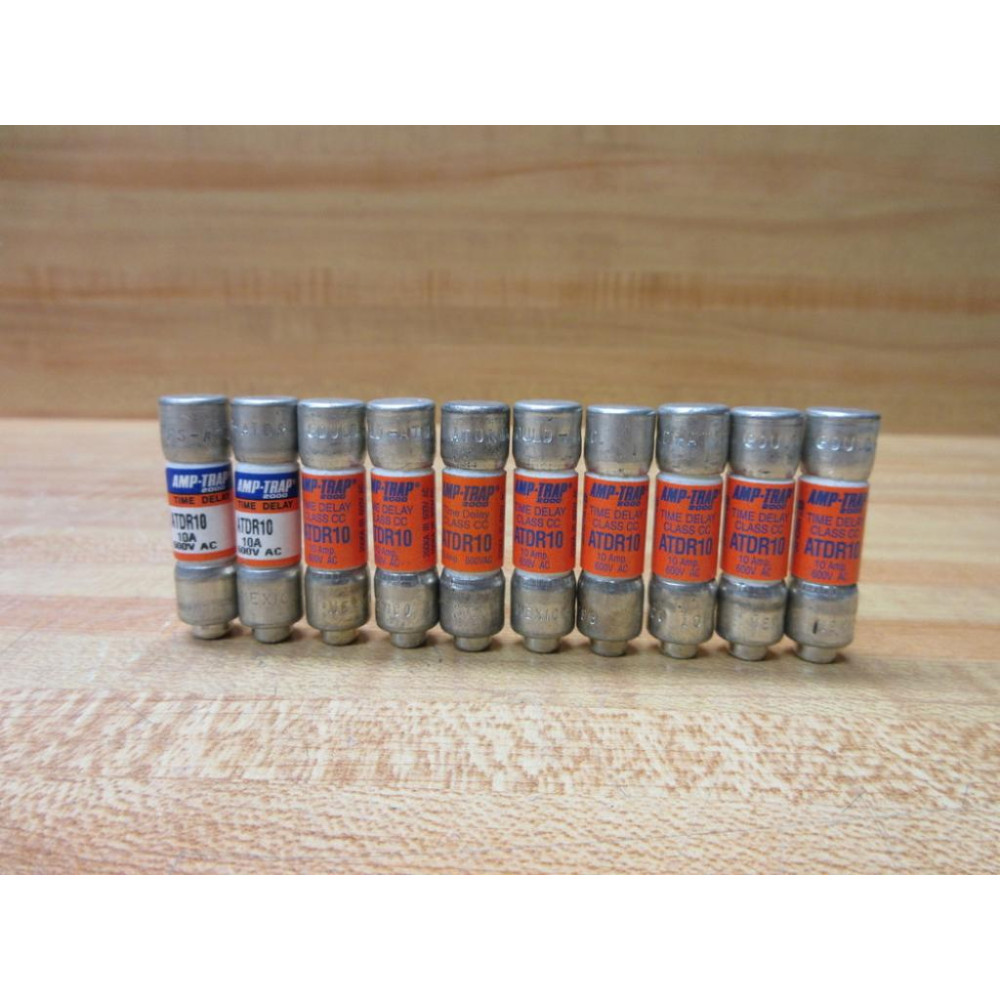 Gould Shawmut Ferraz ATDR10 Mersen Fuse Cross Ref 4ZAX2 (Pack of 10) - New No Box