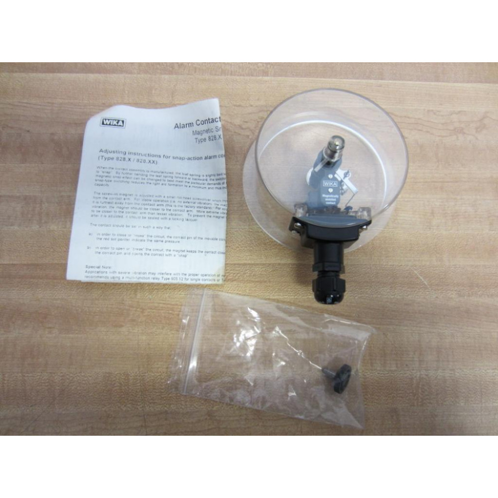 Wika 828 Alarm Contact Adjustment Magnetic Snap Action - New No Box