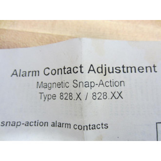 Wika 828 Alarm Contact Adjustment Magnetic Snap Action - New No Box