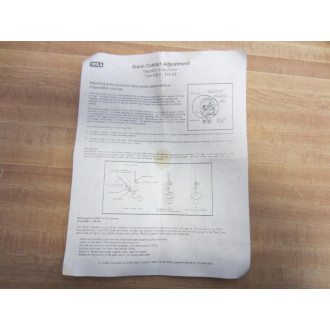 Wika 828 Alarm Contact Adjustment Magnetic Snap Action - New No Box