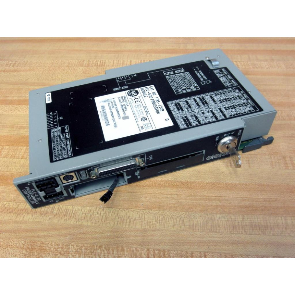 Allen Bradley 1785-L20B Processor Module 96218672,Ser.D FW Rev.C,WKey - Used
