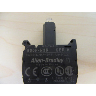 Allen Bradley 800F-N3R Red Integrated LED 800FN3R 24mA