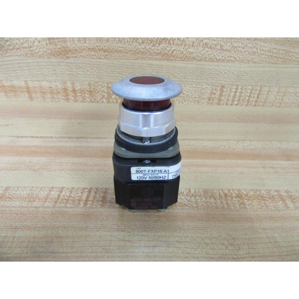 Allen Bradley 800T-FXP16-A1 Push Button 800T-FXP16A1 Red - Used