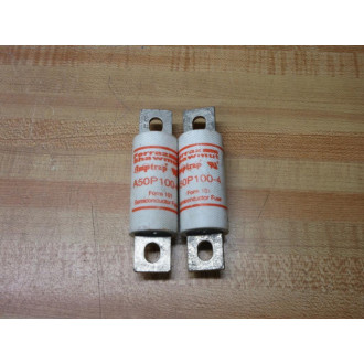 Gould Shawmut Ferraz A50P100-4 Mersen Fuse (Pack of 4) - Used