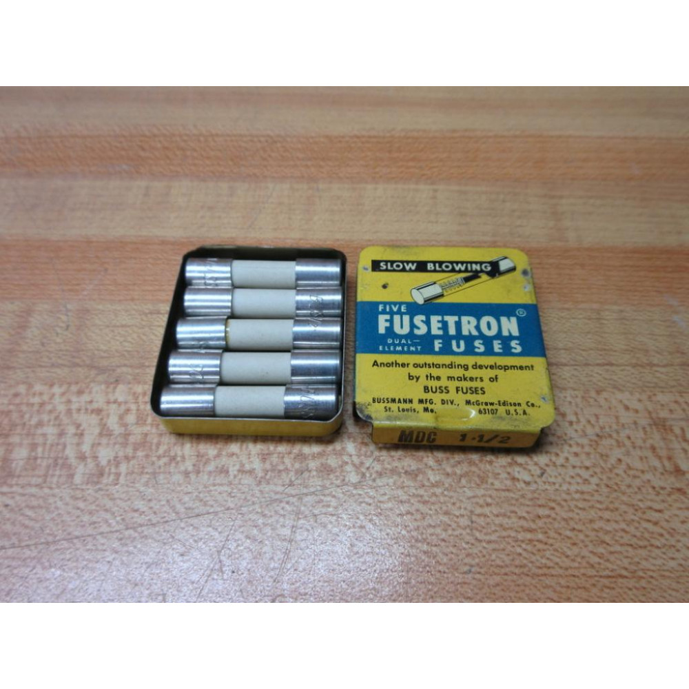 Buss MDC-1-12 Bussmann Fuse MDC112 White (Pack of 5)