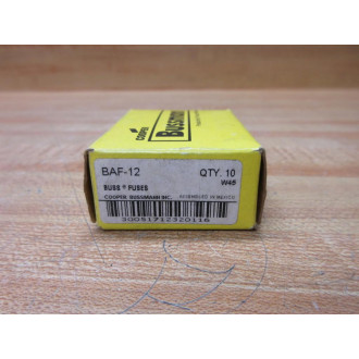 Buss BAF-12 Bussmann Fuse Cross Ref 1CR72 (Pack of 10)