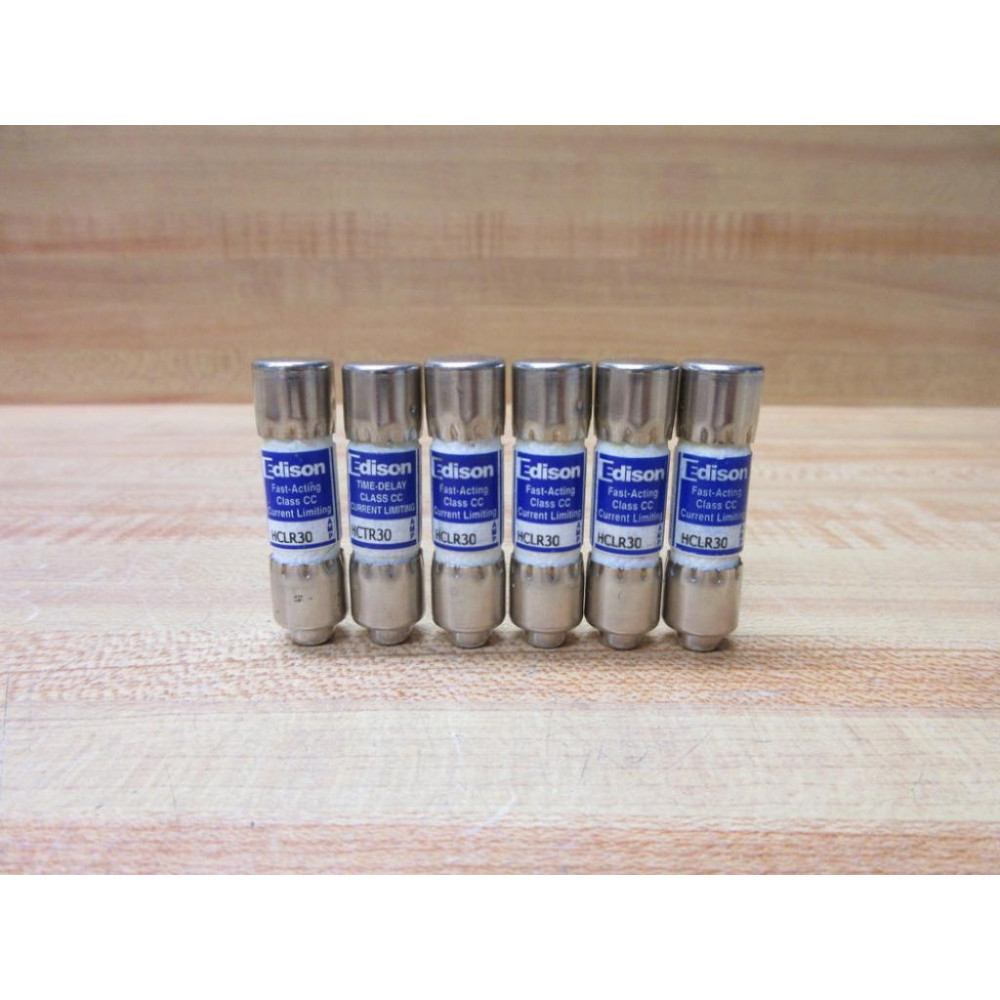 Edison HCLR30 Fusegear Fuse (Pack of 6) - New No Box