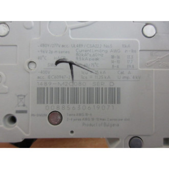 Allen Bradley 1489-M2C080 Circuit Breaker 1489M2C080 - New No Box