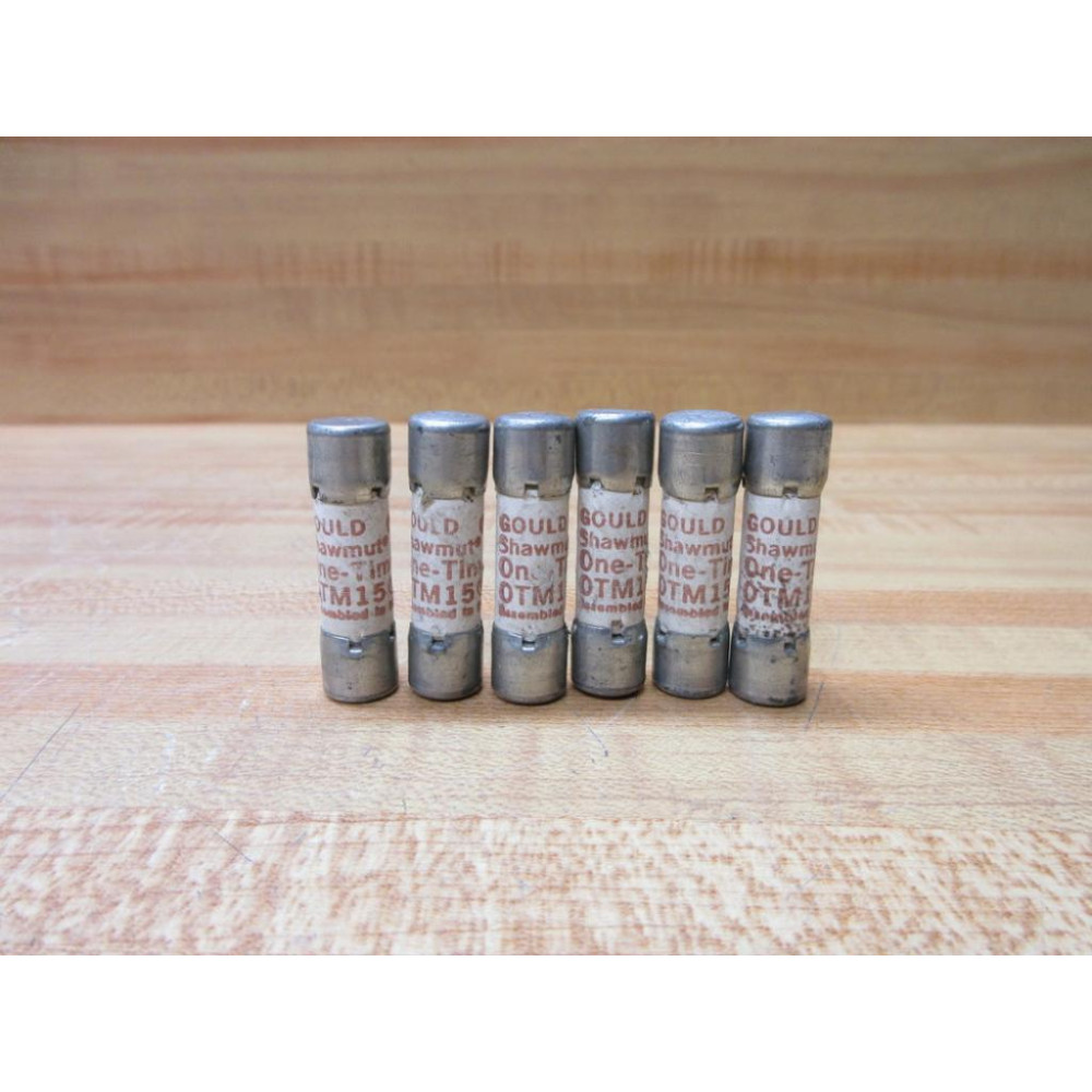 Gould Shawmut Ferraz OTM15 Fuse Cross Ref 540N44 (Pack of 6) - Used
