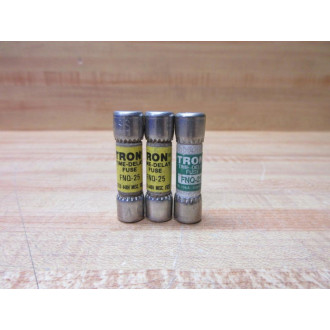 Buss FNQ-25 Bussmann Fuse Cross Ref 4XC63 (Pack of 3) - New No Box