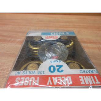 Eagle 670-20 Glass Plug Fuse 20A-125VAC (Pack of 5)