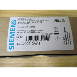 Siemens 3RA2923-2AA1 Wiring Kit 3RA29232AA1 Partial