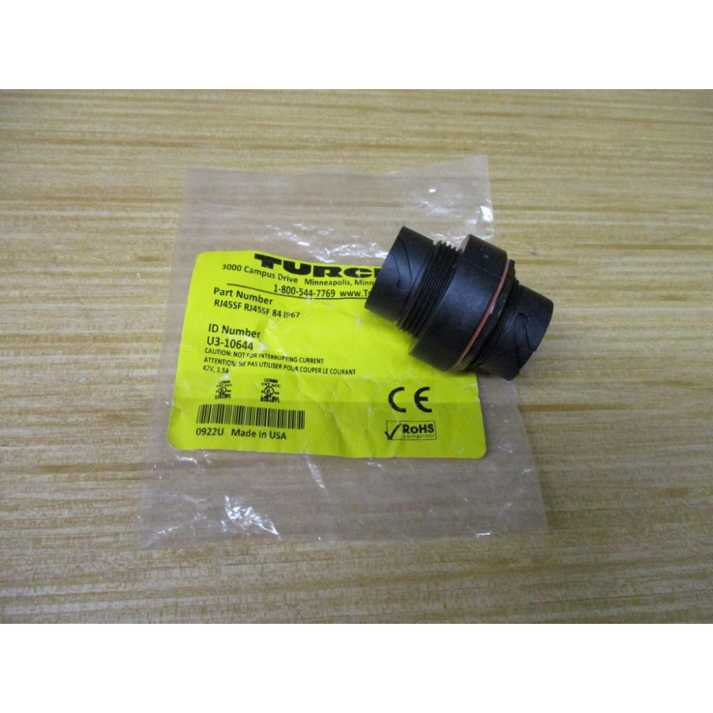 Turck RJ45SF RJ45SF 84 IP67 Ethernet Receptacle U3-10644