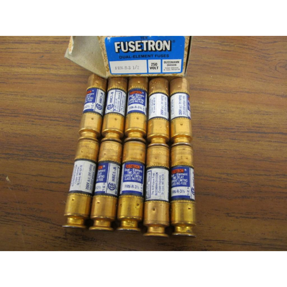 Buss FRN-R-3 12 Bussmann Fuse Cross Ref 4A450 (Pack of 10)