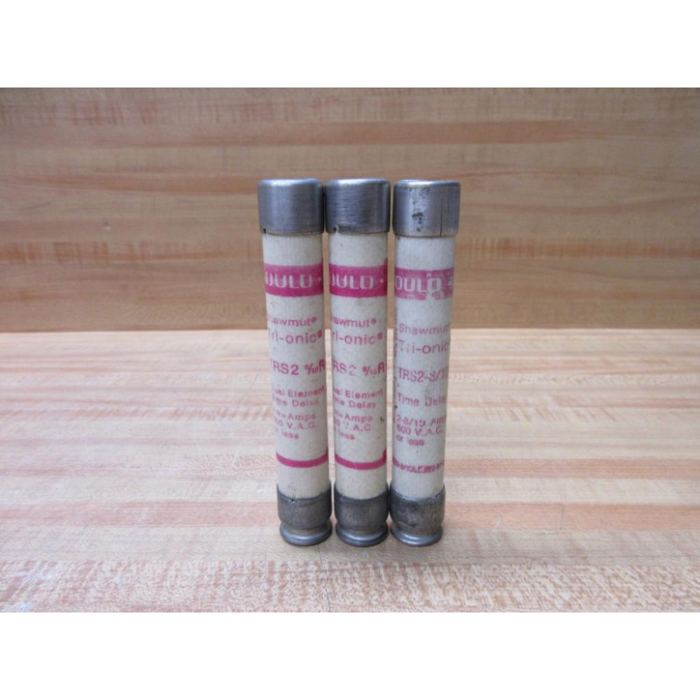 Gould Shawmut Ferraz TRS2-810R Mersen Fuse Cross Ref 4YZJ6 (Pack of 3) - Used