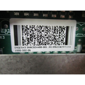 ABB 3HAC024488-001 Panel Board DSQC643 W Cover - Used