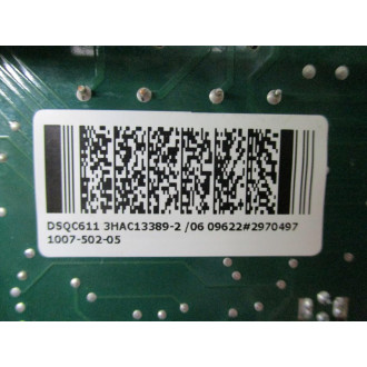 ABB 3HAC13389-2 Contactor Unit DSQC611 Rev. 06 - Used