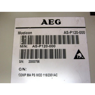 AEG AS-P120-000 AC Power Converter ASP120000 - Used