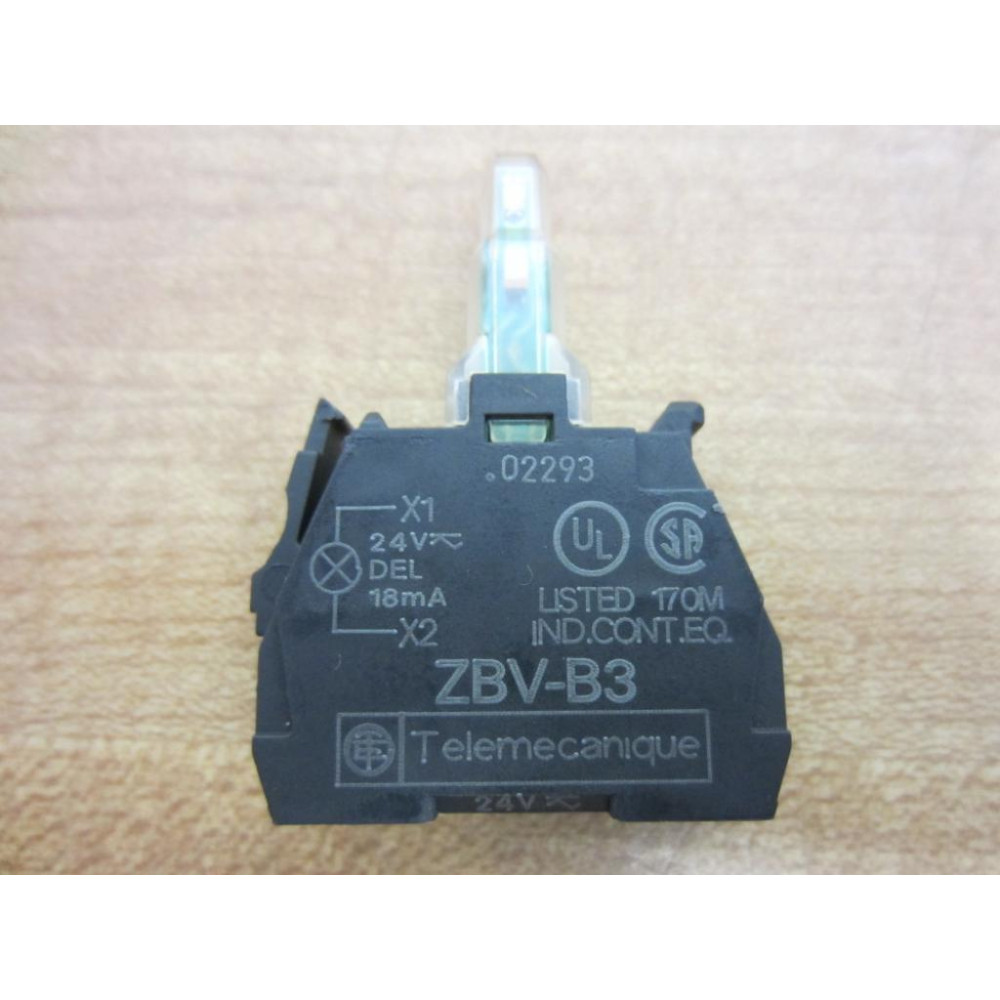 Telemecanique ZBV-B3 Schneider Green Light Module 35539 - New No Box