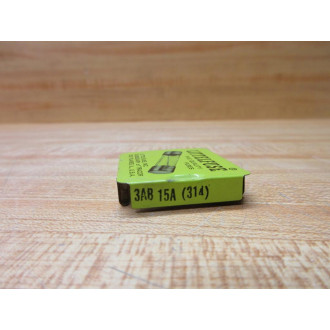 Littelfuse 3AB-15A Fuse Cross Ref 1BX45 314, White, 0314015 (Pack of 10)