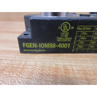Turck FGEN-IOM88-4001 IO Module FGENIOM884001 - Used