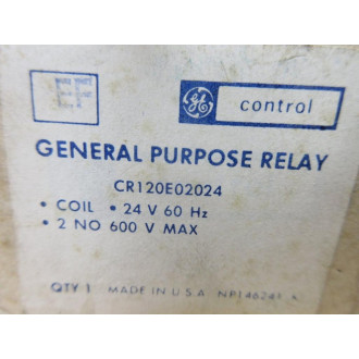 General Electric CR120E02024 General Purpose Relay