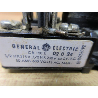 General Electric CR120E02024 General Purpose Relay