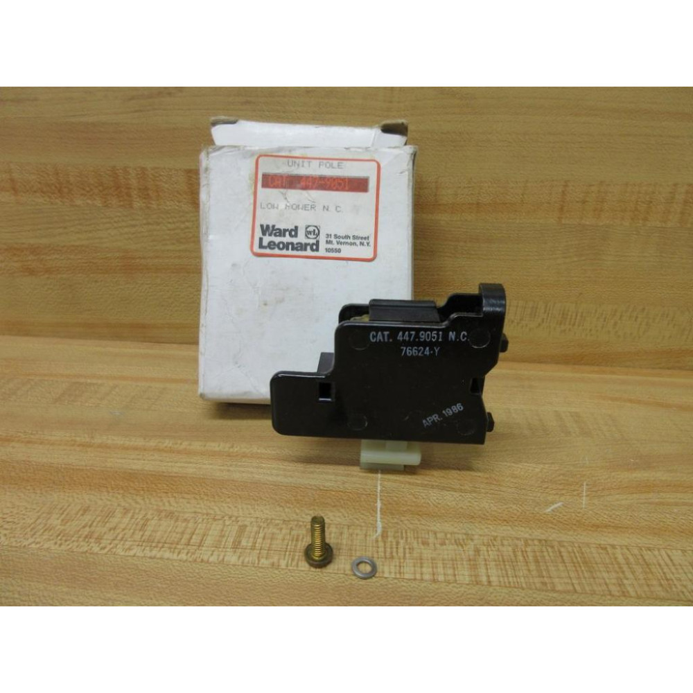 Ward Leonard 447-9051 Auxiliary Contact 4479051