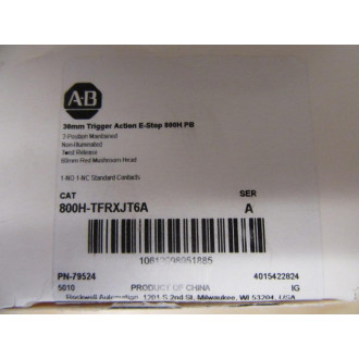Allen Bradley 800H-TFRXJT6A Push Pull Switch