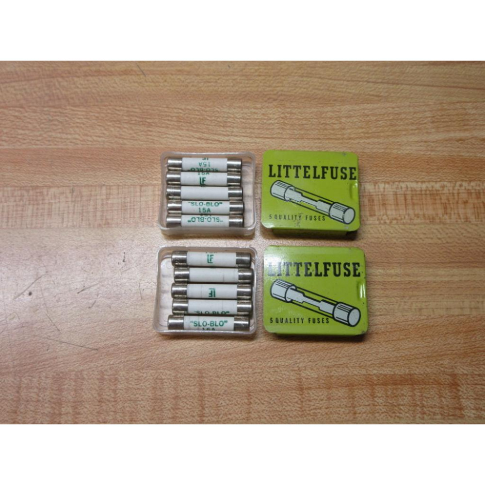 Littelfuse 3AB-15A Fuse Cross Ref 1BX45 323 White, 323015 (Pack of 10)