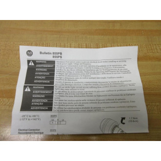 Allen Bradley 855PS-B24SE522 Strobe Light 855PSB24SE522