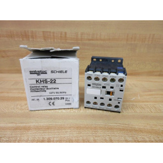 Entrelec Schiele KHS-22 Control Relay 1.309.070.29
