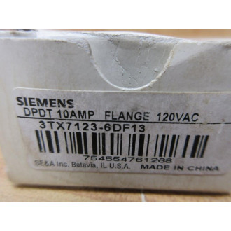 Siemens 3TX7123-6DF13 Flange Mount Relay 3TX71236DF13