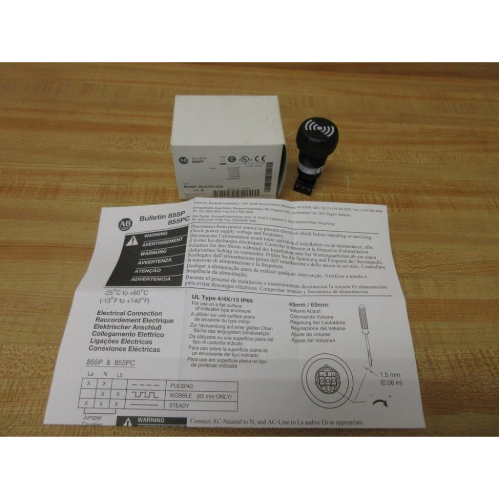 Allen Bradley 855P-B30SH22 Sounder 855PB30SH22