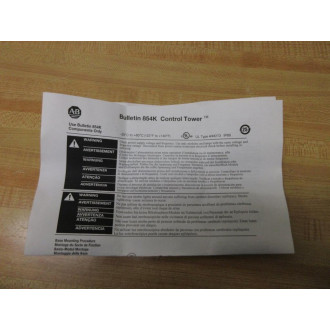 Allen Bradley 854K-BNPTC Mounting Base 854KBNPTC