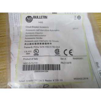 Allen Bradley 140G-G-TLC13 Terminal Lug Kit D12978