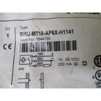 Turck Bi8U-MT18-AP6X-H1141 Inductive Sensor 1644730